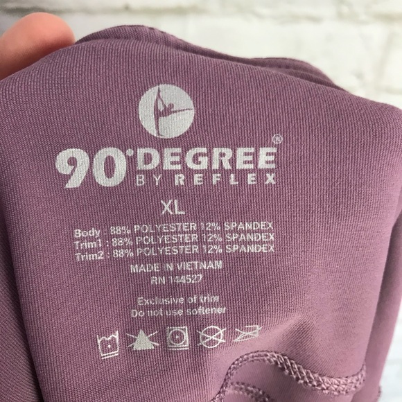 90 Degree by Reflex Mesh Cutout Crop Leggings NWT - Picture 5 of 6